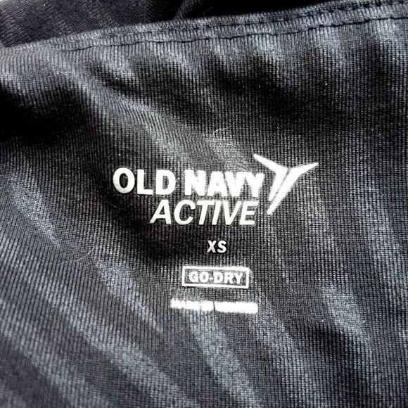 Old Navy Active Go-Dry Girl's Black Mesh Trim Performance Leggings - Picture 9 of 10
